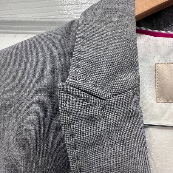 Banana Republic Gray Blazer Suit Jacket Size 12 - Picture 3 of 14